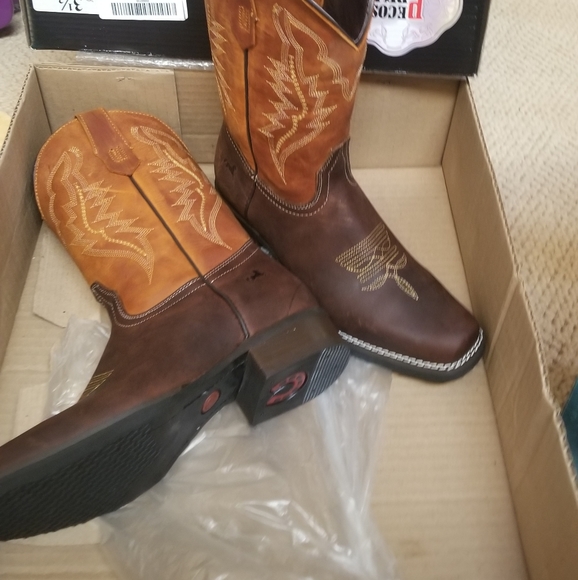 Kids Leather Cowboy Boots - Picture 2 of 6